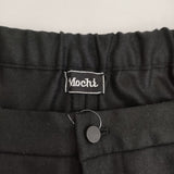 mochi pocket wide pants ポケットワイドパンツ 定価26400円 サイズ2 クロップド丈 パンツ ブラック レディース モチ【中古】5-1203T♪