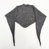 veritecoeur トライアングルストール スカーフ 三角 ニット スカーフ チャコールグレー レディース ヴェリテクール【中古】5-1215T◎