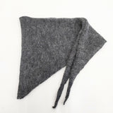 veritecoeur トライアングルストール スカーフ 三角 ニット スカーフ チャコールグレー レディース ヴェリテクール【中古】5-1215T◎