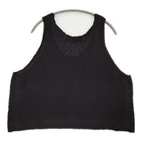 mizuiro-ind リリーヤーンベスト ノースリーブコットンニット 定価13200円 3-220118 2025 ブラック レディース ミズイロインド【中古】5-1203M♪