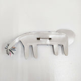 mina perhonen look コサージュ 定価12600円 QS7743 アクリル板 ブローチ ブルー レディース ミナペルホネン【中古】5-1203G♪