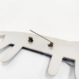 mina perhonen look コサージュ 定価12600円 QS7743 アクリル板 ブローチ ブルー レディース ミナペルホネン【中古】5-1203G♪