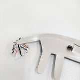 mina perhonen look コサージュ 定価12600円 QS7743 アクリル板 ブローチ ブルー レディース ミナペルホネン【中古】5-1203G♪