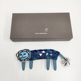 mina perhonen look コサージュ 定価12600円 QS7743 アクリル板 ブローチ ブルー レディース ミナペルホネン【中古】5-1203G♪