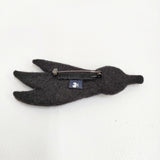 mina perhonen joy tori フェルト コサージュ ブローチ ライトブルー ブラック レディース ミナペルホネン【中古】5-1203G♪