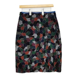 mina perhonen piazza ベルベット サイズ40 バルーン スカート マルチカラー レディース ミナペルホネン【中古】6-0115T∞