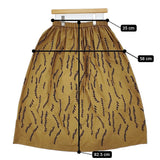 mina perhonen ribbon stick 刺繍 ギャザー サイズ40 定価71500円 aca5393 ロングスカート 24AW ブラウン レディース ミナペルホネン【中古】5-1203G♪