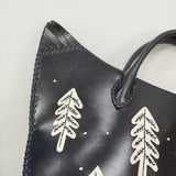 mina perhonen snow candle tori bag ra9759 トリバッグ たまご付き レザー トートバッグ ネイビー レディース ミナペルホネン【中古】5-1203G♪