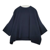 ARTS&SCIENCE 鹿の子 プルオーバー 091-L692-071 ワイド 半袖Ｔシャツ カットソー ネイビー レディース アーツ&サイエンス【中古】6-0329M♪