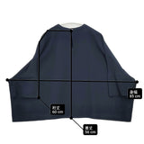 ARTS&SCIENCE 鹿の子 プルオーバー 091-L692-071 ワイド 半袖Ｔシャツ カットソー ネイビー レディース アーツ&サイエンス【中古】6-0329M♪
