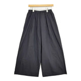 humoresque culotte コットンシルク IS2405a サイズ36 イージーワイドパンツ キュロット ネイビー 濃紺 レディース ユーモレスク【中古】6-0403M♪