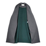 ENFOLD 3009A130-1000 リバーウールノーカラーロングコート サイズ36 コート チャコールグレー レディース エンフォルド【中古】5-1219A△