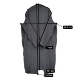 ENFOLD 3009A130-1000 リバーウールノーカラーロングコート サイズ36 コート チャコールグレー レディース エンフォルド【中古】5-1219A△