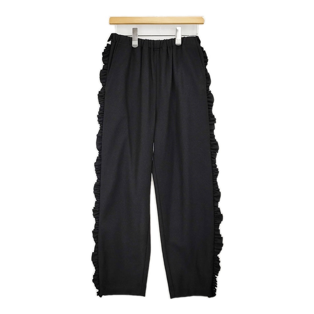 RhodolirioN Frill side Pants フリルサイドパンツ サイズ1 PS1027 定価38500円 パンツ 24AW ブラック レディース ロドリリオン【中古】5-1203T♪ RhodolirioN Frill side Pants フリルサイドパンツ サイズ1 PS1027