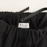 RhodolirioN Frill side Pants フリルサイドパンツ サイズ1 PS1027 定価38500円 パンツ 24AW ブラック レディース ロドリリオン【中古】5-1203T♪