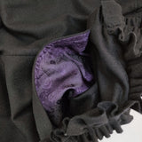 RhodolirioN Frill side Pants フリルサイドパンツ サイズ1 PS1027 定価38500円 パンツ 24AW ブラック レディース ロドリリオン【中古】5-1203T♪