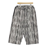 Sen'en Fujita avec humoresque セネンフジタ ユーモレスク string pants stripe ストリングパンツ ストライプ 定価68200円 ホワイト ブラック レディース【中古】5-1203M♪