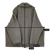 nest Robe 01224-1015 22AW ウールカシミヤフリースダッフルジャケット 定価63800円 コート グレー レディース ネストローブ【中古】5-1219A△