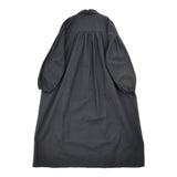 nest Robe 01233-1414 コットン ラミー ミトンポケット ロング シャツワンピース ワンピース 23AW ブラック レディース ネストローブ【中古】6-0511M△