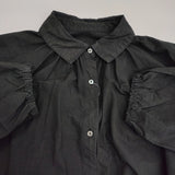 nest Robe 01233-1414 コットン ラミー ミトンポケット ロング シャツワンピース ワンピース 23AW ブラック レディース ネストローブ【中古】6-0511M△