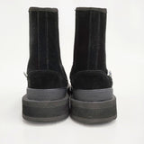 L'Appartement/SUICOKE 別注 ムートンサイドゴアブーツ 24cm Vibramソール 定価33000円 21AW ブラック レディース アパルトモン/スイコック【中古】5-1210T♪