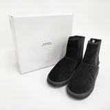 L'Appartement/SUICOKE 別注 ムートンサイドゴアブーツ 24cm Vibramソール 定価33000円 21AW ブラック レディース アパルトモン/スイコック【中古】5-1210T♪