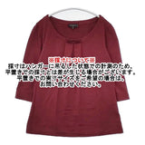 ETRO ウールシルク混 七分袖 ニットソー セーター ニット ワインレッド レディース エトロ【中古】6-0115T∞