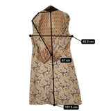 ETRO ペイズリー スパンコール シルク イタリア製 サイズ42 スクエアネック ワンピース ベージュ レディース エトロ【中古】5-1203M♪