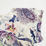 ETRO 花柄 コットン混 サイズ42 101-18363-9435 ニット ホワイト 多色 レディース エトロ【中古】6-0430S◎