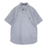 Brooks Brothers USA製 プルオーバー ボタンダウン BD サイズM 半袖シャツ ブルー メンズ ブルックスブラザーズ【中古】6-0424S♪