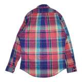 Brooks Brothers プルオーバー ボタンダウン BD サイズM 長袖シャツ ネイビー レッド メンズ ブルックスブラザーズ【中古】6-0222M♪