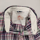 Brooks Brothers ボタンダウン BD サイズXL チェック 長袖シャツ ホワイト ピンク メンズ ブルックスブラザーズ【中古】6-0222M♪