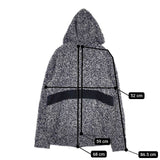 Ron Herman/BAREFOOT DREAMS ボアフリース パイル パーカー ネイビー ホワイト メンズ ロンハーマン/ベアフットドリームス【中古】6-0121T∞