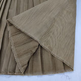 45R/45rpm クラッシュチノSKIRT 定価44000円 プリーツ ロングスカート ベージュ レディース フォーティーファイブアールピーエム【中古】6-0325M∞