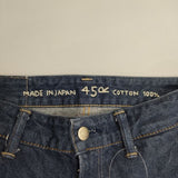 45R/45rpm おこめデニムのシャルロットパンツ（ワンウォッシュ） 定価24200円 デニムパンツ ブルー レディース フォーティーファイブアールピーエム【中古】6-0129G∞