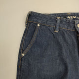 45R/45rpm おこめデニムのシャルロットパンツ（ワンウォッシュ） 定価24200円 デニムパンツ ブルー レディース フォーティーファイブアールピーエム【中古】6-0129G∞