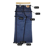 45R/45rpm おこめデニムのシャルロットパンツ（ワンウォッシュ） 定価24200円 デニムパンツ ブルー レディース フォーティーファイブアールピーエム【中古】6-0129G∞