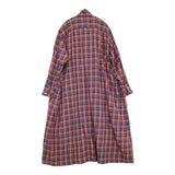 45R/45rpm インドネルのタックフリルドレス 定価47300円 インド製 ワンピース レッド ネイビー レディース フォーティーファイブアールピーエム【中古】5-1210M♪