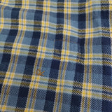 45R/45rpm インドネルのタックフリルドレス 定価47300円 インド製 ワンピース ブルー イエロー レディース フォーティーファイブアールピーエム【中古】5-1210M♪