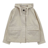 MHL. 595-0125501 PROOFED COTTON POPLIN コットンポプリン ジャケット ブルゾン ベージュ レディース エムエイチエル【中古】6-0425M∞