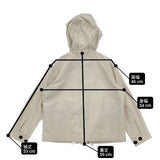 MHL. 595-0125501 PROOFED COTTON POPLIN コットンポプリン ジャケット ブルゾン ベージュ レディース エムエイチエル【中古】6-0425M∞