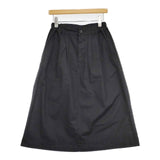 MHL. 595-0132501 WASHED COTTON LINEN ロングスカート ブラック レディース エムエイチエル【中古】6-0325M∞