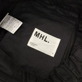 MHL. 595-0132501 WASHED COTTON LINEN ロングスカート ブラック レディース エムエイチエル【中古】6-0325M∞