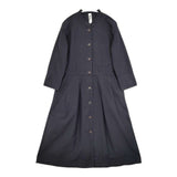 MHL. 595-9158500 NATURAL COTTON OXFORD ワンピース ネイビー レディース エムエイチエル【中古】6-0129M∞