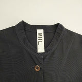 MHL. 595-9158500 NATURAL COTTON OXFORD ワンピース ネイビー レディース エムエイチエル【中古】6-0129M∞