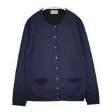 MARGARET HOWELL/JOHN SMEDLEY 578-5264001 ウール イギリス製 カーディガン ネイビー レディース マーガレットハウエル/ジョンスメドレー【中古】6-0121T∞