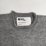 MHL. 595-163551 リトアニア製 ロールネック リネンウール セーター ニット グレー レディース エムエイチエル【中古】6-0425M∞