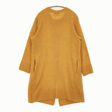 Mackintosh G5C20-817-65 サイズ38 羽織り ロング ニット クルーネック カーディガン オレンジ レディース マッキントッシュ【中古】5-1219T♪