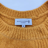 Mackintosh G5C20-817-65 サイズ38 羽織り ロング ニット クルーネック カーディガン オレンジ レディース マッキントッシュ【中古】5-1219T♪