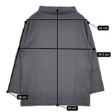 MARGARET HOWELL 未使用品 589-7269002 コットン モックネック Ｔシャツ カットソー グレー レディース マーガレットハウエル【中古】6-0129M∞